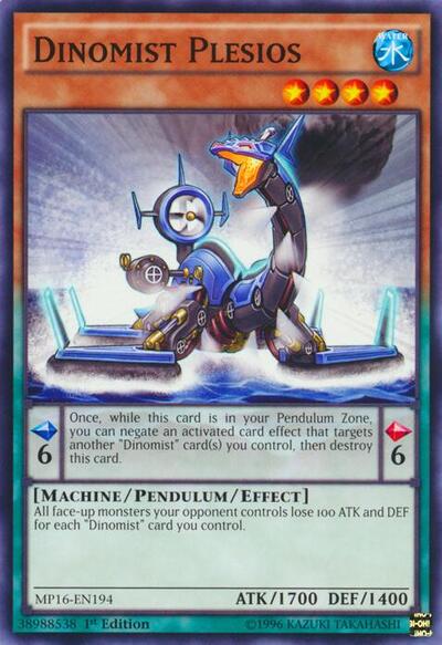 Dinomist Plesios (MP16-EN194) [2016 Mega-Tins Mega Pack]