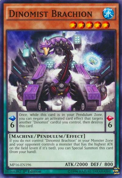 Dinomist Brachion (MP16-EN196) [2016 Mega-Tins Mega Pack]