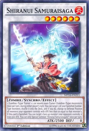 Shiranui Samuraisaga (MP16-EN211) - 2016 Mega-Tins Mega Pack 1st Edition