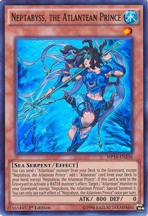Neptabyss, the Atlantean Prince (MP16-EN236) - 2016 Mega-Tins Mega Pack Unlimited