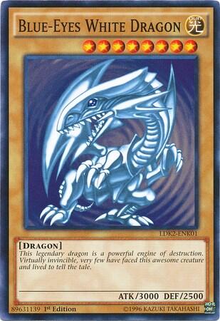 Blue-Eyes White Dragon (Version 2) (LDK2-ENK01) [Legendary Decks II]