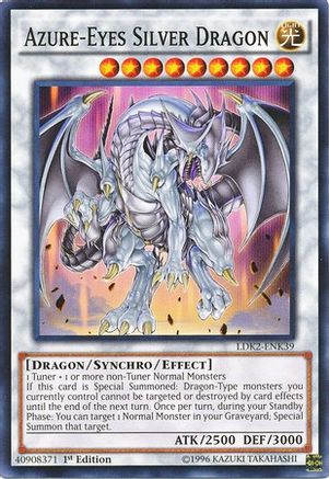Azure-Eyes Silver Dragon (LDK2-ENK39) - Legendary Decks II Unlimited