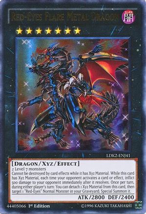 Red-Eyes Flare Metal Dragon (LDK2-ENJ41) - Legendary Decks II 1st Edition