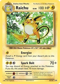 Raichu (36/108) [XY - Evolutions]
