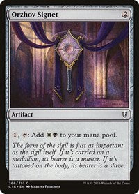 Orzhov Signet (266) [Commander 2016]