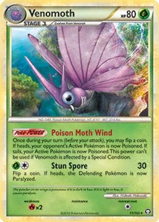 Venomoth 011/102  Deck Exclusives - Rare