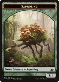 Saproling // Goblin Double-Sided Token (19 // 11) [Planechase Anthology]