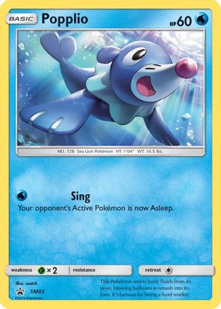 Popplio SM03  - Holofoil SM Promos - Promo