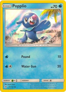 Popplio - 39/149 (Water Web Holo) (039/149) [Miscellaneous Cards & Products]