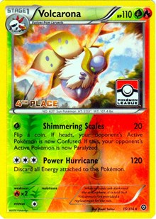 Volcarona - 15/114 (Pokemon League) [4th Place] (015/114) [League & Championship Cards]