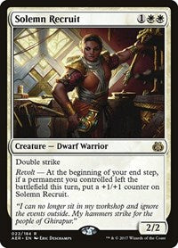 Solemn Recruit (22) [Aether Revolt]