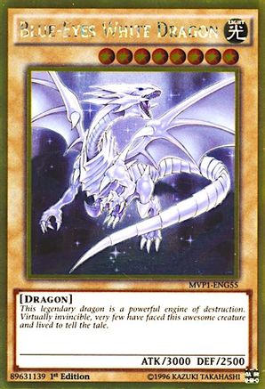 Blue-Eyes White Dragon (MVP1-ENG55) - The Dark Side of Dimensions Movie Pack: Gold Edition Unlimited