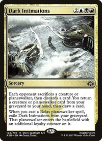 Dark Intimations (128) [Prerelease Cards]