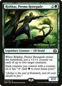 Rishkar, Peema Renegade (122) [Prerelease Cards]