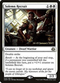 Solemn Recruit (22) [Prerelease Cards]