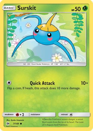Surskit 007/149  SM Base Set - Common