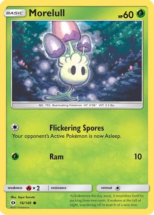 Morelull 016/149  - Reverse Holofoil SM Base Set - Common