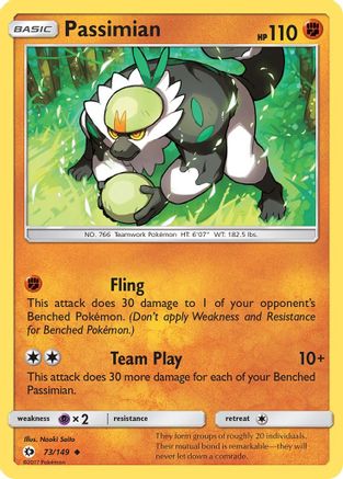Passimian 073/149  - Reverse Holofoil SM Base Set - Uncommon
