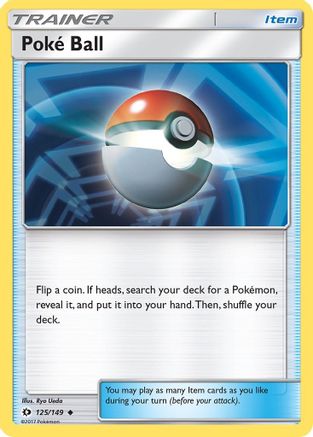 Poke Ball 125/149  SM Base Set - Uncommon