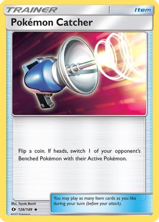 Pokemon Catcher 126/149  SM Base Set - Uncommon