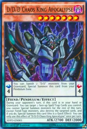 D/D/D Chaos King Apocalypse (SDPD-EN001) [Structure Deck: Pendulum Domination]