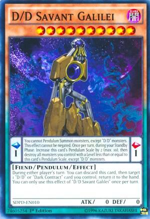 D/D Savant Galilei (SDPD-EN010) [Structure Deck: Pendulum Domination]
