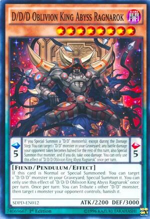 D/D/D Oblivion King Abyss Ragnarok (SDPD-EN012) [Structure Deck: Pendulum Domination]