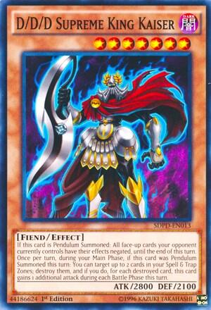 D/D/D Supreme King Kaiser (SDPD-EN013) [Structure Deck: Pendulum Domination]