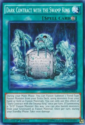 Dark Contract with the Swamp King (SDPD-EN025) - Structure Deck: Pendulum Domination 1st Edition