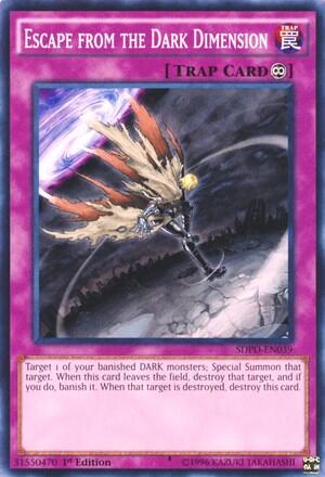 Escape from the Dark Dimension (SDPD-EN039) [Structure Deck: Pendulum Domination]