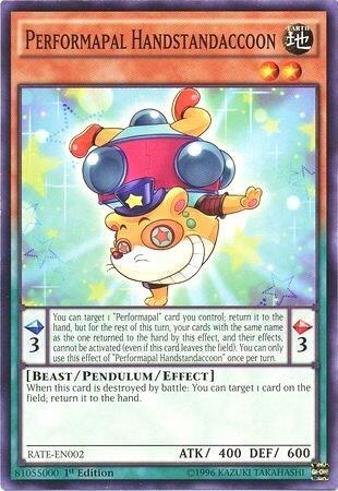 Performapal Handstandaccoon (RATE-EN002) [Raging Tempest]