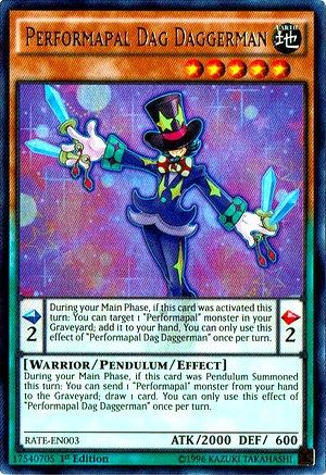 Performapal Dag Daggerman (RATE-EN003) - Raging Tempest 1st Edition