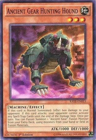 Ancient Gear Hunting Hound (RATE-EN013) [Raging Tempest]