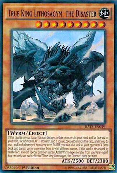 True King Lithosagym, the Disaster (RATE-EN019) [Raging Tempest]