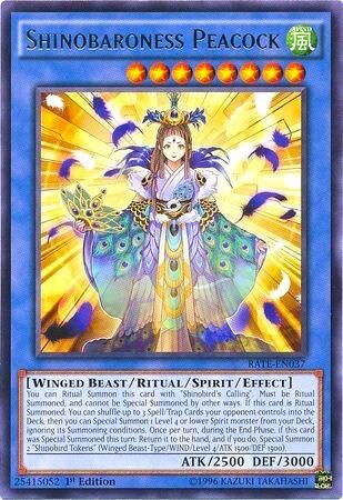 Shinobaroness Peacock (RATE-EN037) [Raging Tempest]