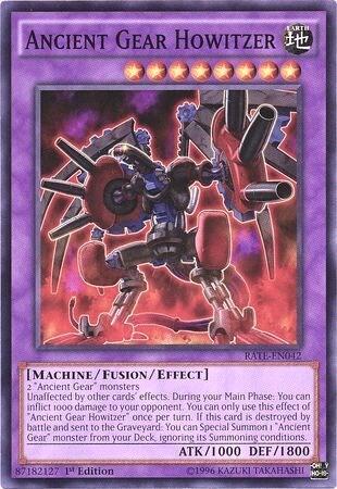 Ancient Gear Howitzer (RATE-EN042) [Raging Tempest]