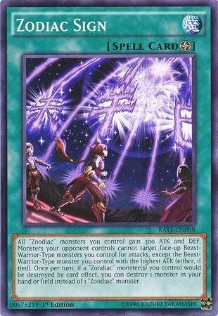 Zodiac Sign (RATE-EN058) [Raging Tempest]