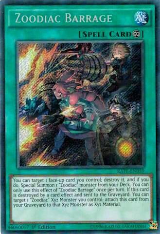 Zoodiac Barrage (RATE-EN059) [Raging Tempest]