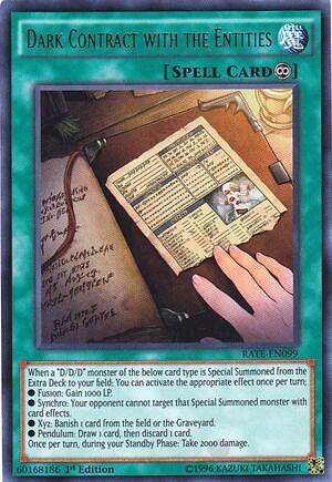 Dark Contract with the Entities (RATE-EN099) [Raging Tempest]