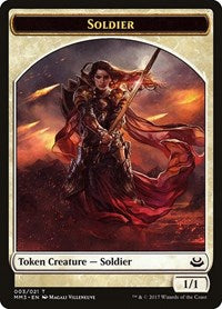 Soldier Token (003) (3) [Modern Masters 2017]