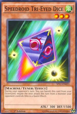 Speedroid Tri-Eyed Dice (Starfoil) (SP17-EN023) [Star Pack - Battle Royal]