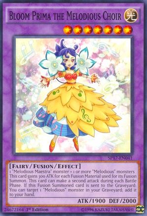Bloom Prima the Melodious Choir (SP17-EN041) - Star Pack - Battle Royal 1st Edition
