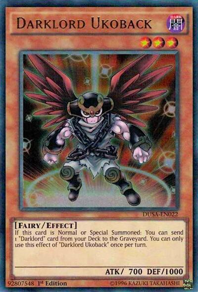 Darklord Ukoback (DUSA-EN022) [Duelist Saga]