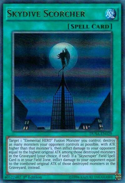 Skydive Scorcher (DUSA-EN029) [Duelist Saga]