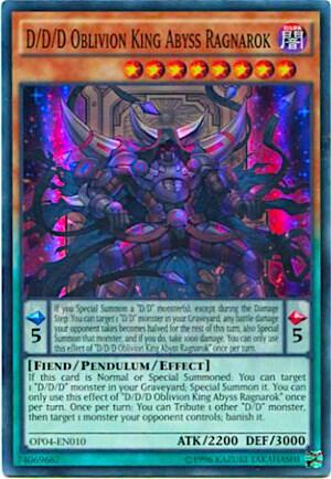 D/D/D Oblivion King Abyss Ragnarok (OP04-EN010) [OTS Tournament Pack 4]