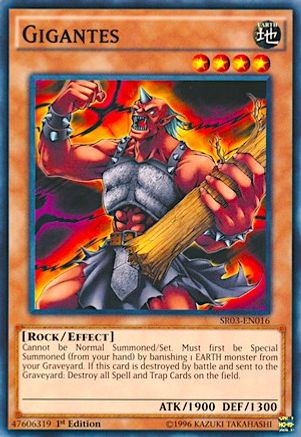 Gigantes (SR03-EN016) - Structure Deck: Machine Reactor 1st Edition