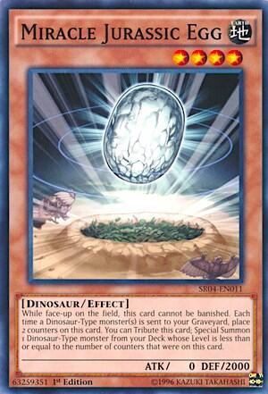Miracle Jurassic Egg (SR04-EN011) [Structure Deck: Dinosmasher's Fury]