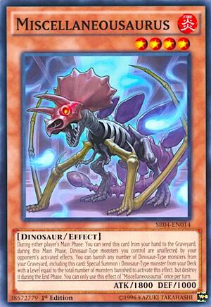 Miscellaneousaurus (SR04-EN014) [Structure Deck: Dinosmasher's Fury]