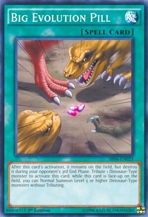 Big Evolution Pill (SR04-EN023) [Structure Deck: Dinosmasher's Fury]