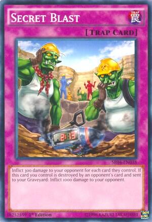 Secret Blast (SR04-EN038) [Structure Deck: Dinosmasher's Fury]